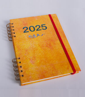 Agenda Semanal A5 Texturizado color narnaja