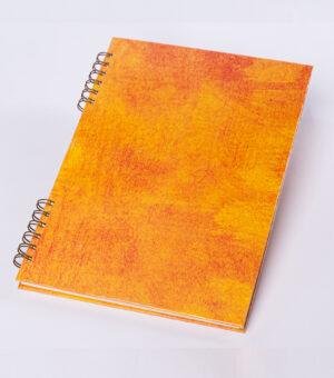 Cuaderno A4 Texturizado color naranja
